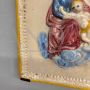 Antique 19th century Emilian devotional plaque with Virgin and Jesus