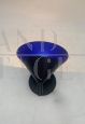 Single wall lamp by Mazzega AV in blue Murano glass