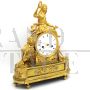 Antique clock from the Directoire period with Psyche in gilded bronze, 18th century France