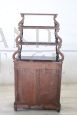 Antique 19th century display cabinet with whatnot étagère bookcase