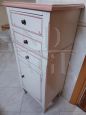 Classic style column chest of drawers in pink paint     
