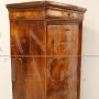 Antique Louis Philippe capuchin secretary chest of drawers in walnut, 19th century Italy