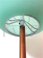 Targetti floor lamp in wood and green glass