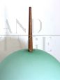 Targetti floor lamp in wood and green glass