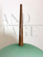 Targetti floor lamp in wood and green glass