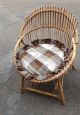 Bamboo lounge set with coffee table and 4 armchairs