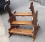 Antique 19th century walnut stepladder