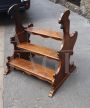 Antique 19th century walnut stepladder