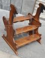 Antique 19th century walnut stepladder