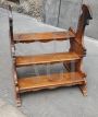 Antique 19th century walnut stepladder