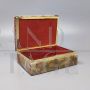 Vintage brown onyx jewelry box, Italy 1960s