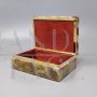 Vintage brown onyx jewelry box, Italy 1960s