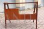 Vittorio Dassi style desk and chair set in mahogany and teak