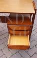 Vittorio Dassi style desk and chair set in mahogany and teak