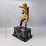 Bronze footballer sculpture, Italy 1920s - 1930s