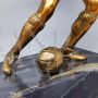 Bronze footballer sculpture, Italy 1920s - 1930s