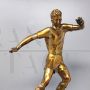 Bronze footballer sculpture, Italy 1920s - 1930s