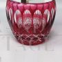 Red crystal ice bucket, Italy 1960s