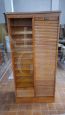 Vintage double roller shutter cabinet from the 1950s