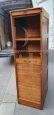 Vintage 1930s rolling shutter office filing cabinet