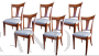 Set of 6 La Grange chairs in solid cherry