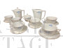 Art Déco tea service by Richard Ginori in porcelain, Florence 1939