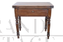 Antique extendable poplar kitchen table from the 19th century