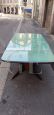 Vittorio Dassi style modern design table with glass top