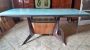 Vittorio Dassi style modern design table with glass top                       
                            