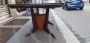 Vittorio Dassi style modern design table with glass top