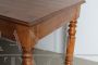 Large rustic antique Louis Philippe table with turned legs