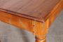 Large rustic antique Louis Philippe table with turned legs