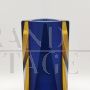 Design vase by Mandruzzato in blue Murano glass, Italy 1960s