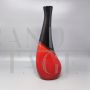 Large red and black vase by Marei Ceramic, Germany 1970s