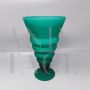 Green Murano glass vase by Michielotto, Italy 1960s