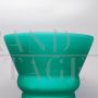 Green Murano glass vase by Michielotto, Italy 1960s