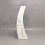 Vintage Space Age vase in white ceramic attr. to Franco Pozzi, Italy 70s