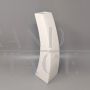 Vintage Space Age vase in white ceramic attr. to Franco Pozzi, Italy 70s