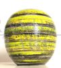 Lupi design vase in yellow and black ceramic, Italy 1960s