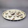 Oval metal tray by Piero Fornasetti with butterflies, Italy 1970s