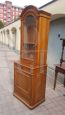 Antique tall two-body display cabinet