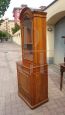 Antique tall two-body display cabinet