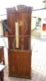 Antique tall two-body display cabinet