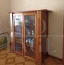 70's solid walnut display cabinet