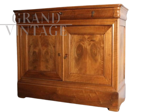 Credenza servante antica cappuccina del 1860 in noce biondo                            