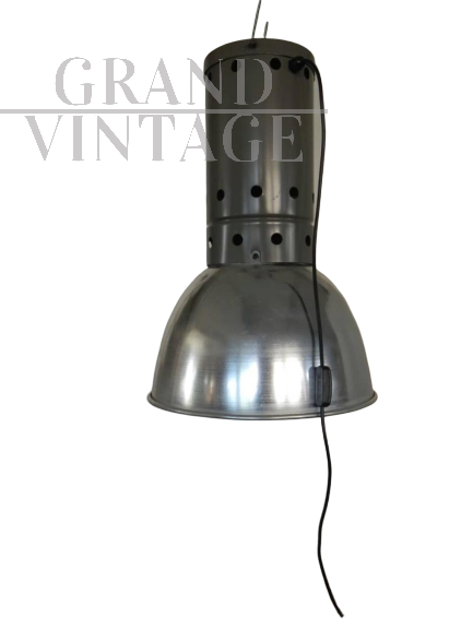 Lampada industriale Brocca anni '70 colore grigio