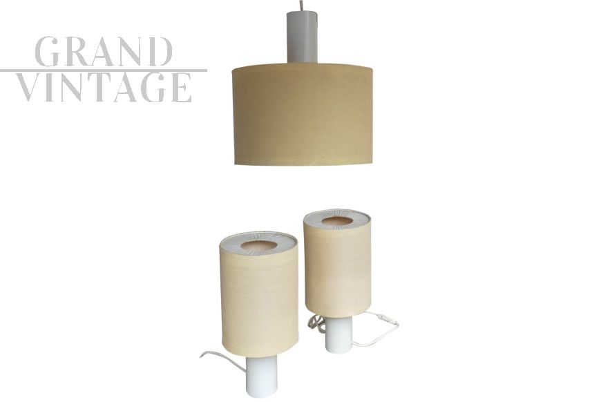 Tris Luce: lampada da soffitto + 2 lampade da comodino