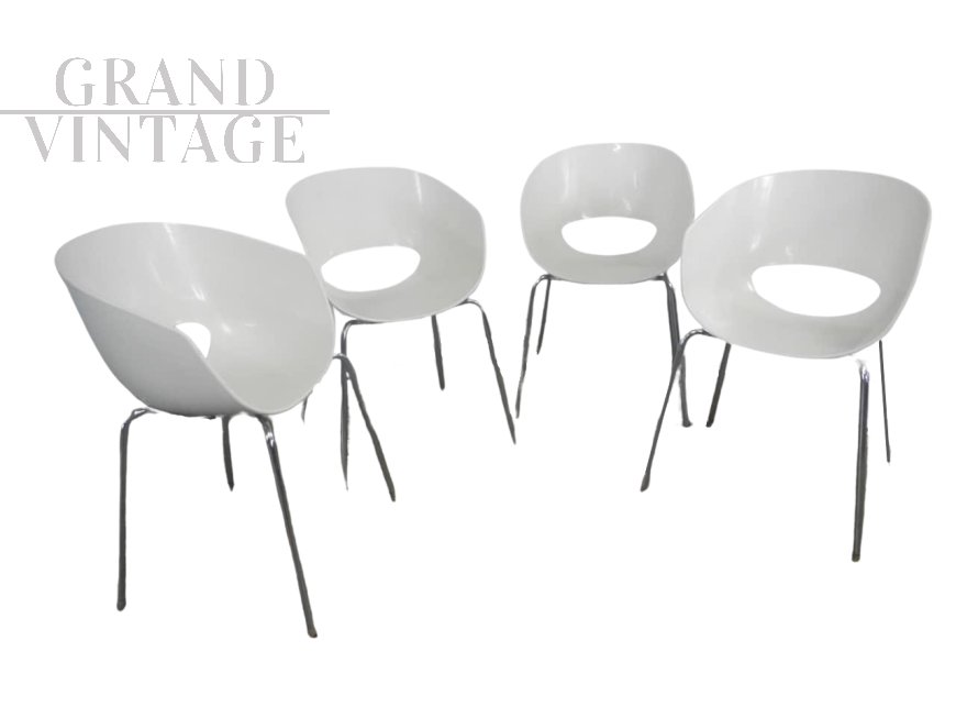 Set di sedie 4 sedie Orbit Large di Sintesi, anni '60                            