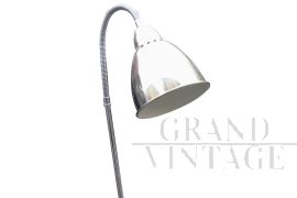 Lampada da terra vintage cromata direzionabile, anni '50