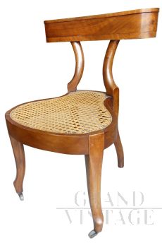 Sedia Thonet da fumatore originale con posacenere